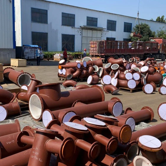 PTFE 라이닝 산업 공정 파이프 엘보